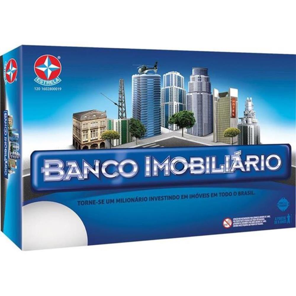 Jogo tabuleiro banco imobiliario grande - estrela - Stillus Shop